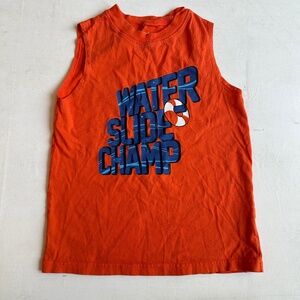 Carters Water Slide Champ Orange Sleeveless Tank